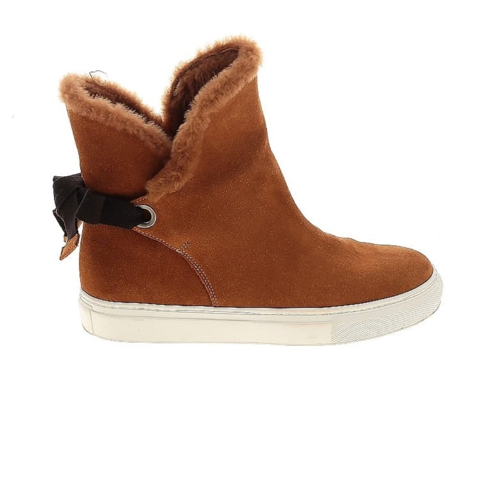 M. Gemi Leather Fredda Shearling Sneaker Boot